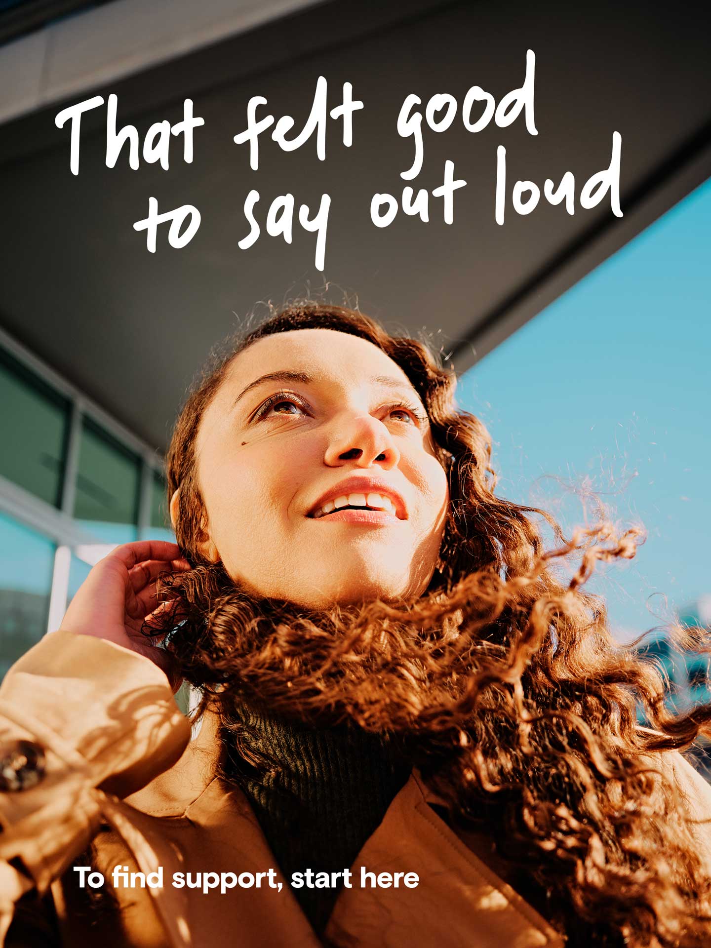 That felt good to say aloud advertisement